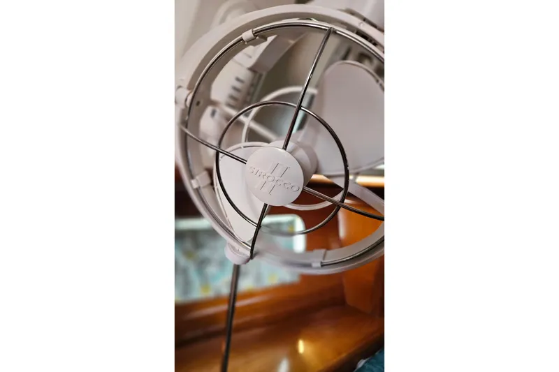 Slide: The Image of Blue DC/DC charger installed on Beneteau Oceanis Clipper 361, year 2000, with metal background. - 55