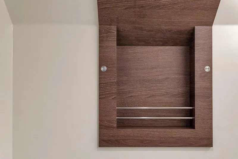 Slide: The Image of Wooden cabinet interior on a 2021 Vanquish Yachts VQ 45. - 44