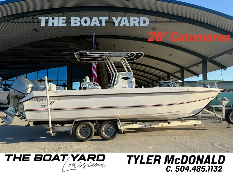 The Image of 2007 Twin Vee 260 Catamaran at The Boat Yard Louisiana. - 1