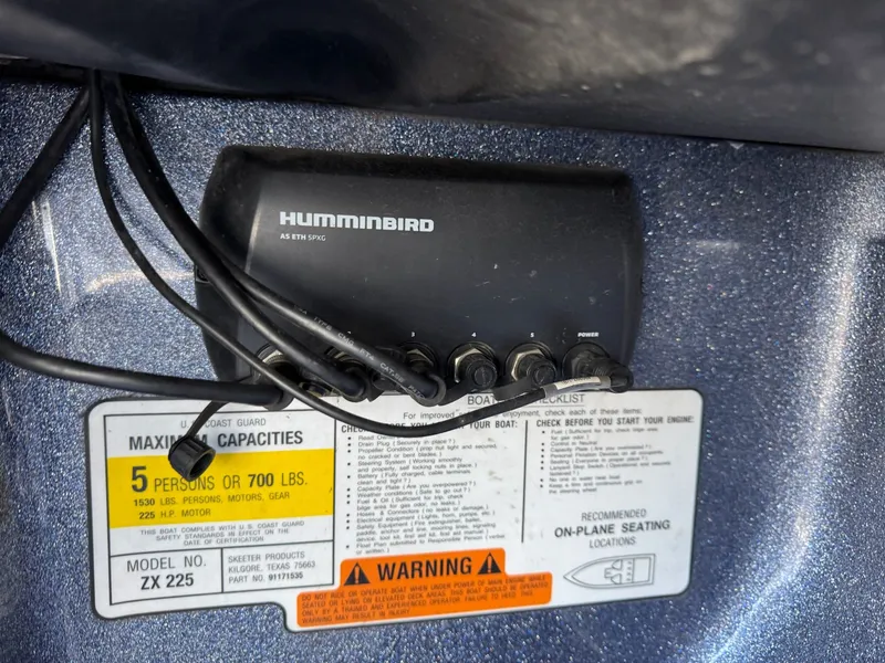 Slide: The Image of Humminbird device in a 2019 Skeeter ZX225 boat. - 33