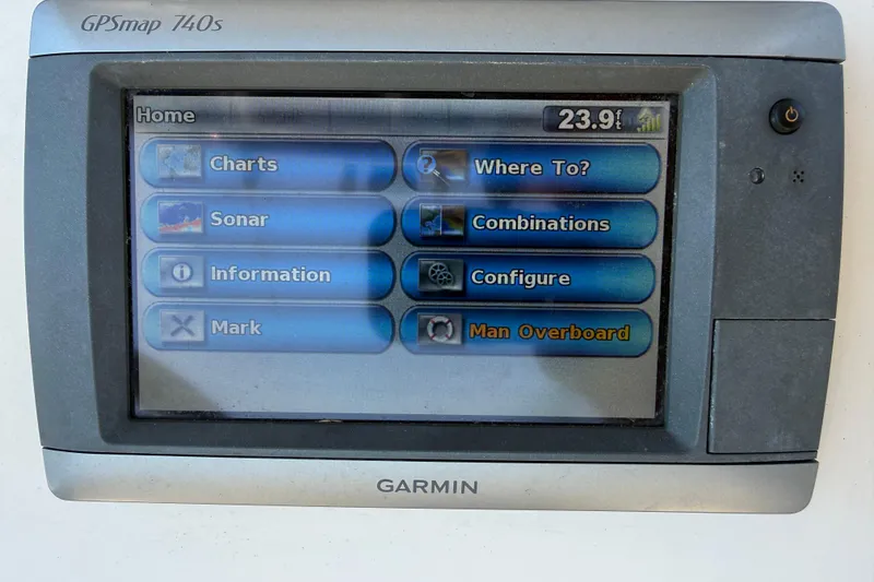 Slide: The Image of Garmin GPSmap 740s display on 2011 Grady-White Fisherman 209 boat. - 15