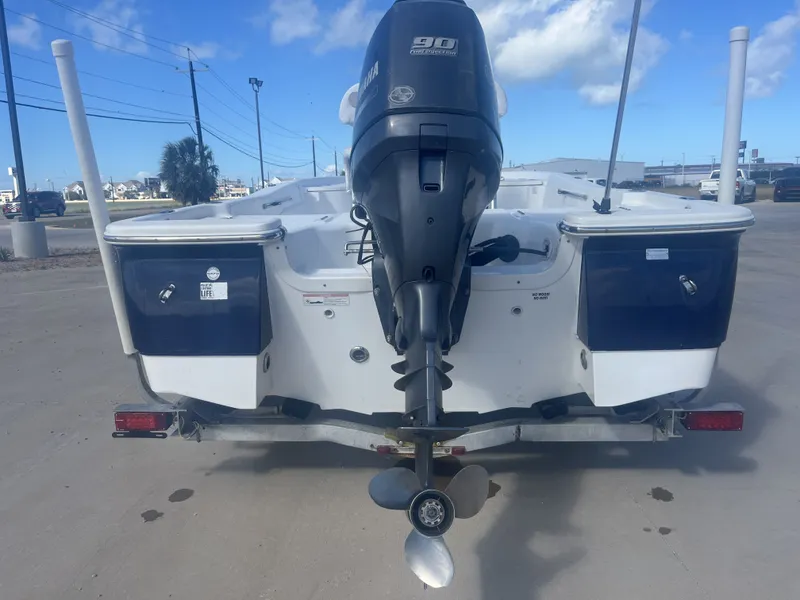 Slide: The Image of Rear view of a 2013 Sea Fox 180XT with Yamaha outboard motor. - 9