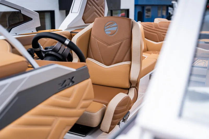 Slide: The Image of Luxurious interior of 2026 Tigé Ultré 25ZX with leather seating. - 16