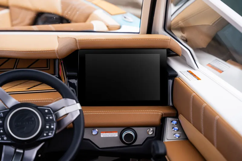Slide: The Image of Interior of 2026 Tigé Ultré 25ZX with modern dashboard. - 24