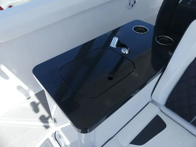 Slide: The Image of Luxurious onboard kitchenette of the 2026 Monterey Elite 30 OB. - 10