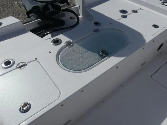 Slide: The Image of Interior view of the 2026 Twin Vee 220 Baycat boat. - 15