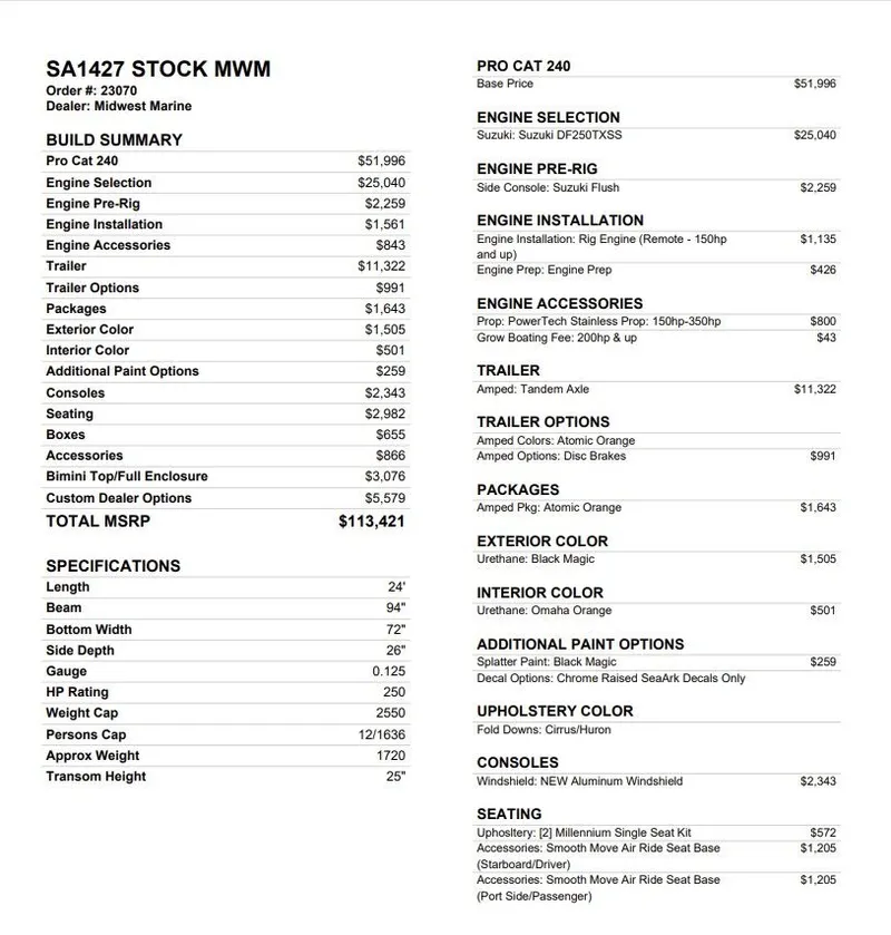 Slide: The Image of SeaArk Pro Cat 240 2027 - 3