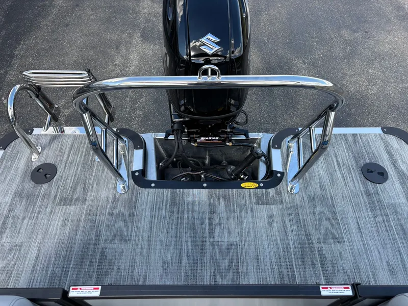 Slide: The Image of 2027 Bentley Pontoons 223 Bolt with Suzuki outboard motor. - 32
