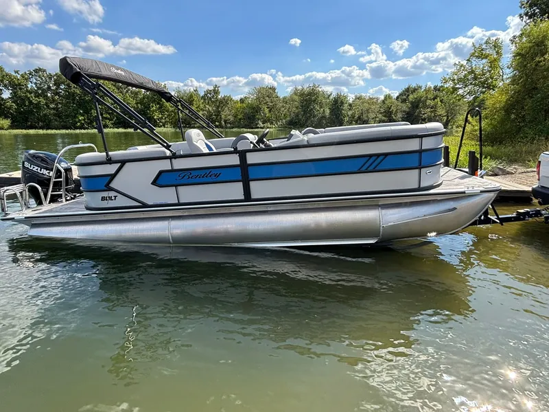 Slide: The Image of 2027 Bentley Pontoons 223 Bolt on water, sunny day. - 37