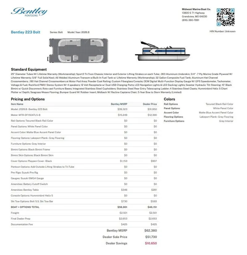 Slide: The Image of Bentley Pontoons 223 Bolt 2027 - 41