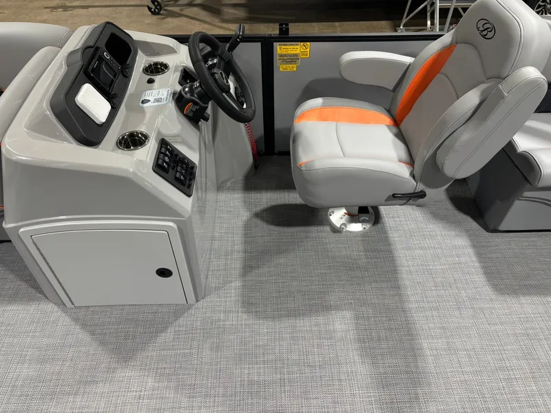 Slide: The Image of Interior of Bentley Pontoons 223 Bolt 2027 with console and seat. - 16