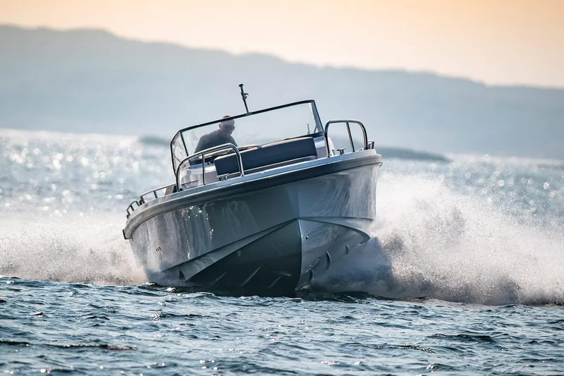 The Image of Manufacturer Provided Image: Nimbus Tender 9 boat 2025 navigating choppy waters. - 0