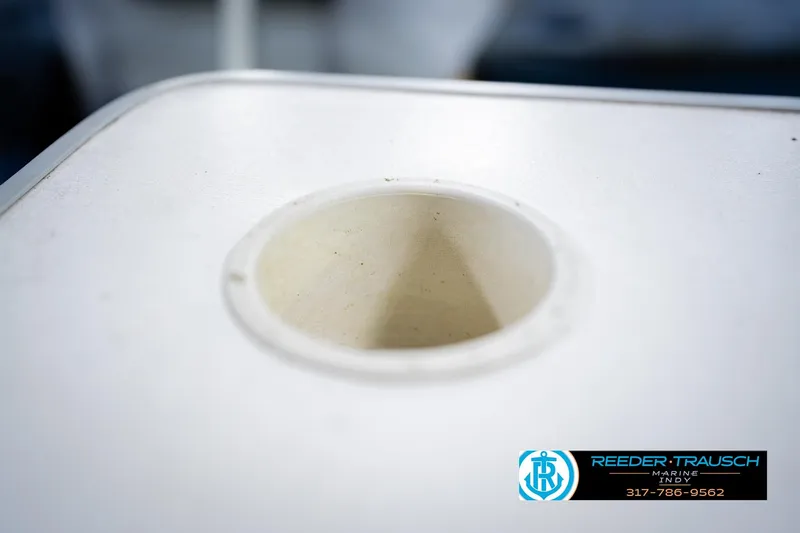 Slide: The Image of Close-up of a Godfrey SW 180 boat cup holder, 1993 model. - 37