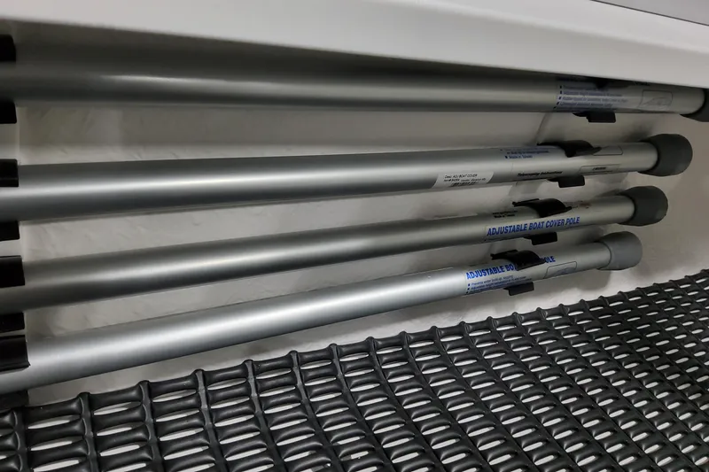 Slide: The Image of Adjustable boat cover poles in Formula 330 Crossover Bowrider OB, 2026 model. - 101