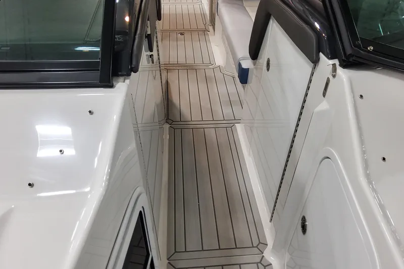 Slide: The Image of 2026 Formula 330 Crossover Bowrider OB deck, featuring sleek design and modern finishes. - 37