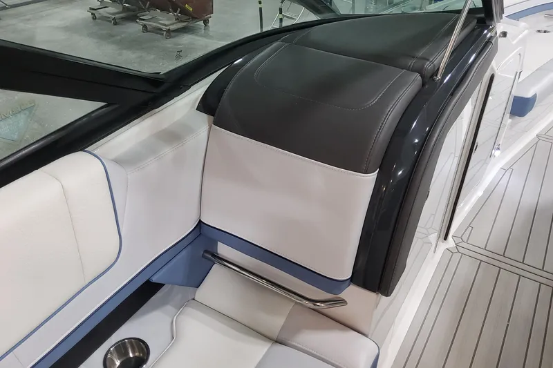 Slide: The Image of 2026 Formula 330 Crossover Bowrider OB interior with sleek seating and modern design. - 58