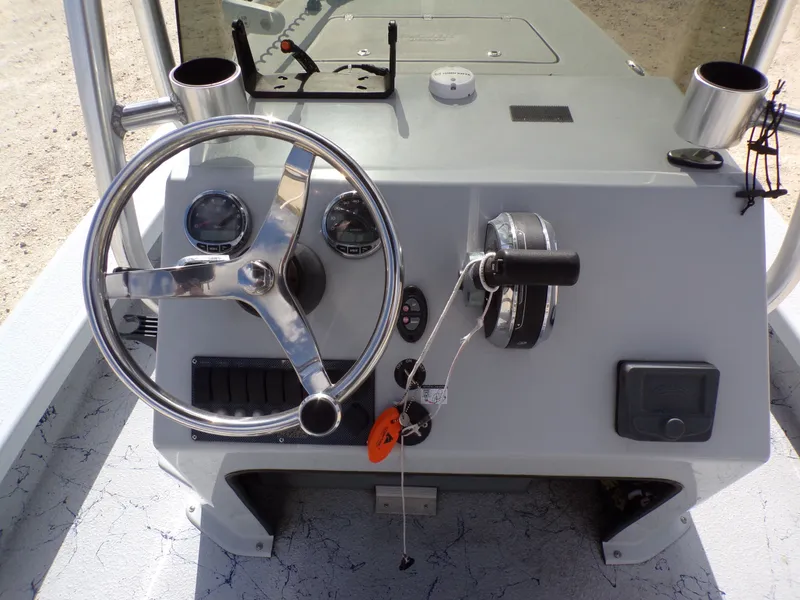 Slide: The Image of Steering console of Majek 18 Illusion M2 boat, 2022 model. - 22