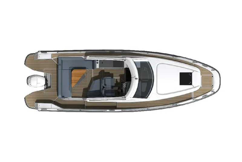 Slide: The Image of Manufacturer Provided Image: Top view of Nimbus Weekender 9 boat, 2025 model. - 12