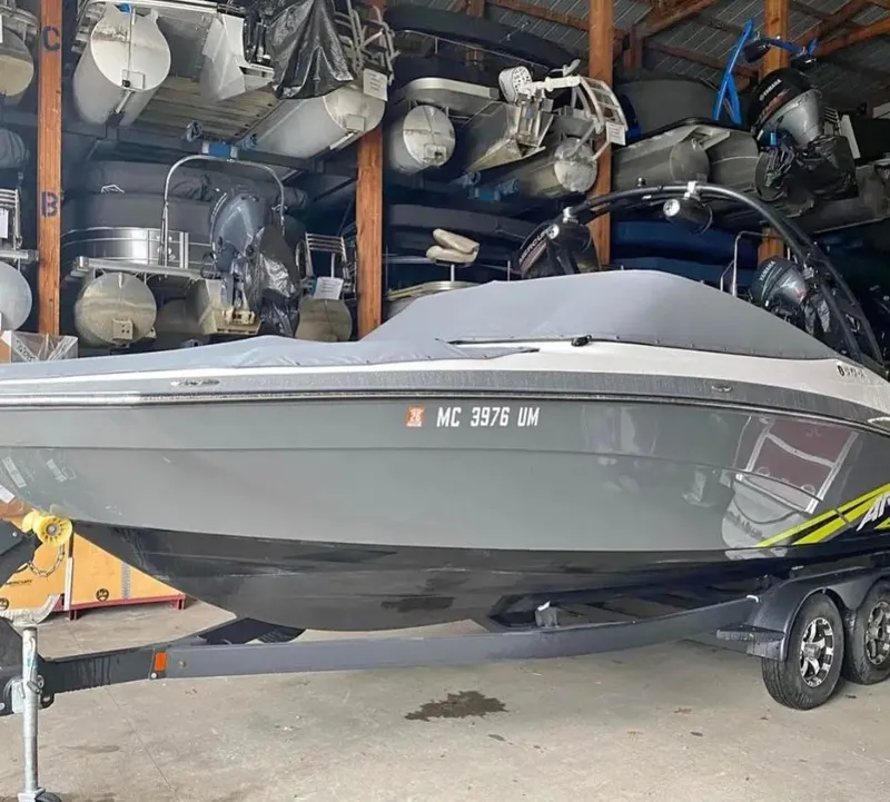The Image of 2020 Yamaha AR240 boat in storage on trailer. - 0