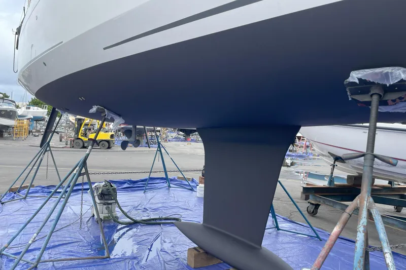 Slide: The Image of Freshly bottom-painted 2022 Beneteau Oceanis 38.1 - 23