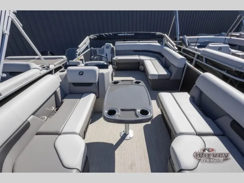 Slide: The Image of Interior of a 2026 Vectra Classic 19 L pontoon boat. - 7