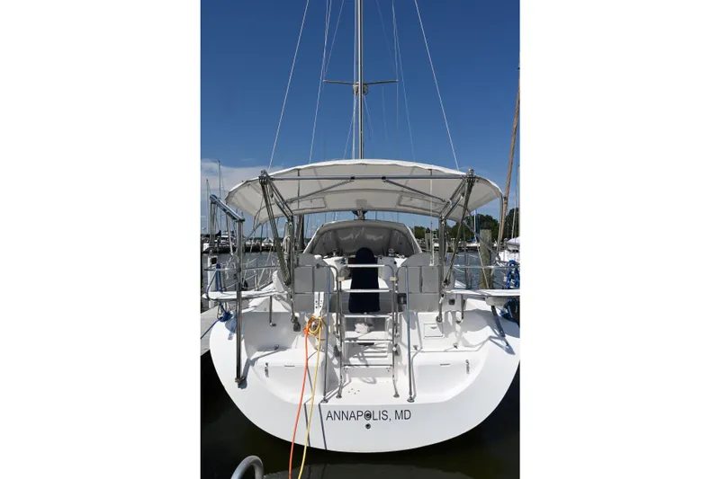 The Image of 2002 Catalina 400 MkII sailboat docked in Annapolis, MD, under clear blue sky. - 1
