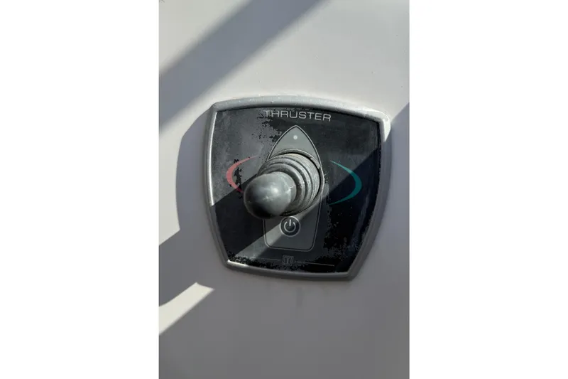 Slide: The Image of Bow thruster control panel on a 2002 Catalina 400 MkII sailboat. - 22