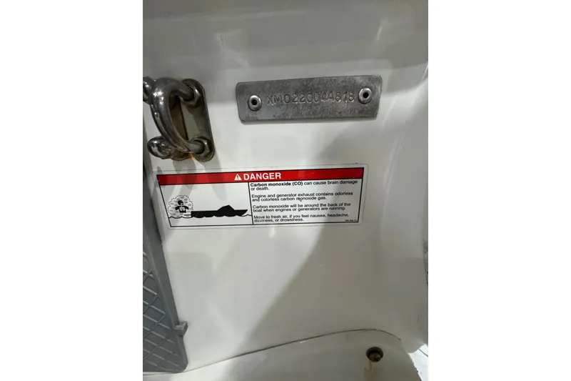 Slide: The Image of 2018 AB Inflatables Nautilus 12 DLX warning label and serial number plate. - 19