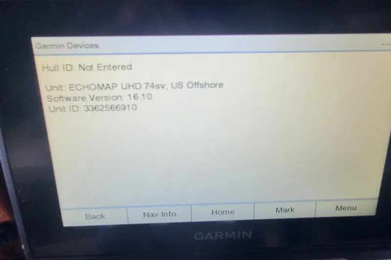 Slide: The Image of Garmin ECHOMAP UHD 74sv display on 2013 Sea Hunt Escape 234 LE boat. - 10