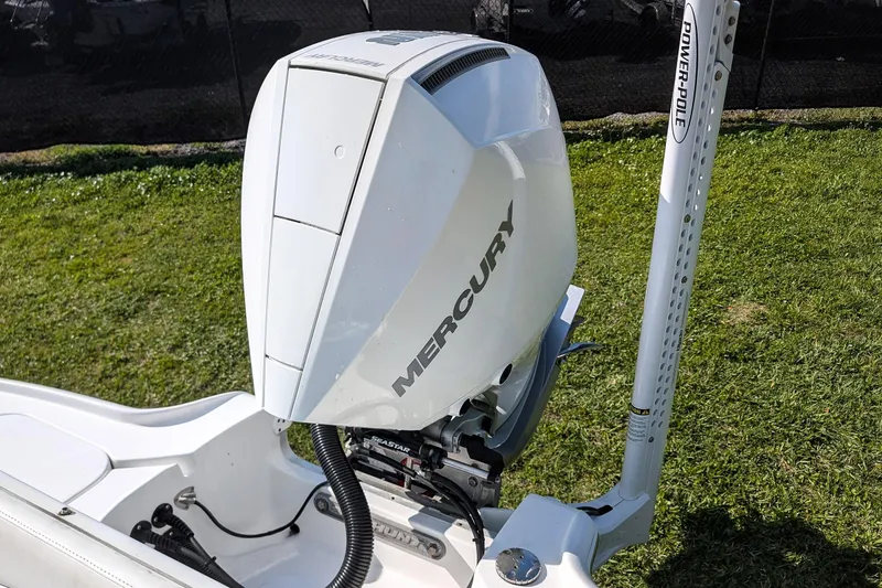 Slide: The Image of 2021 Sea Hunt BX 22 BR boat with Mercury outboard motor and Power-Pole anchor. - 15