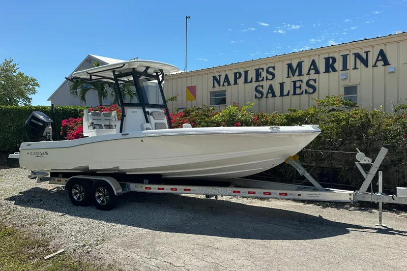 The Image of 2026 Caymas 26 HB boat on trailer at Naples Marina Sales. - 1