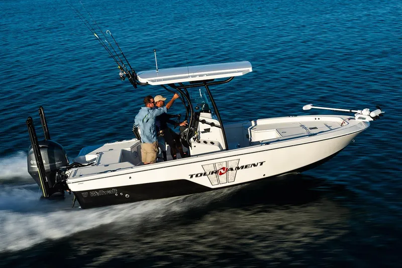 Slide: The Image of Manufacturer Provided Image: 2019 Wellcraft 221 Bay boat cruising on open water. - 26