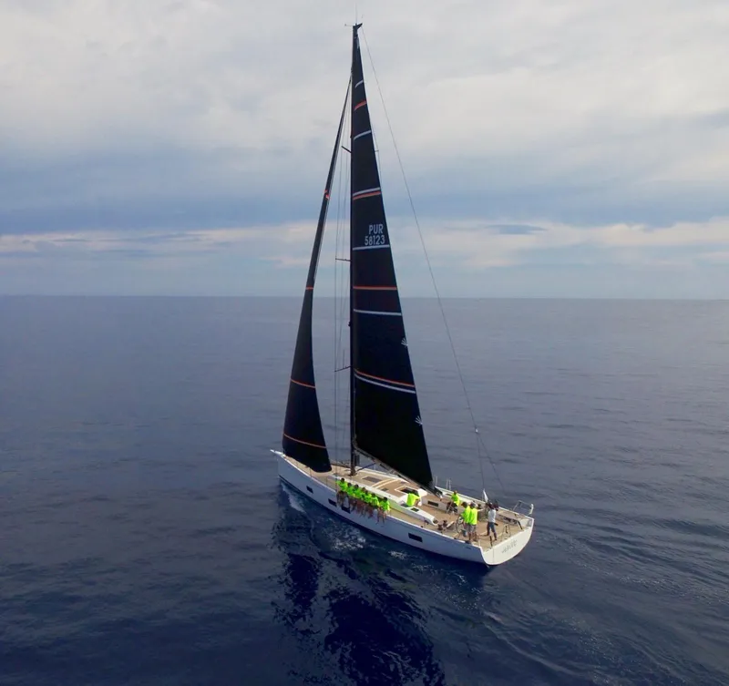 Slide: The Image of Photograph of the Vessel, when it was in the Caribbean Racing - 5