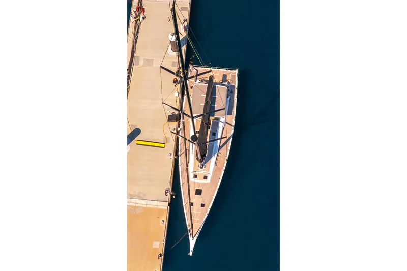 Slide: The Image of Aerial view of 2016 Grand Soleil 58 yacht docked at marina. - 9