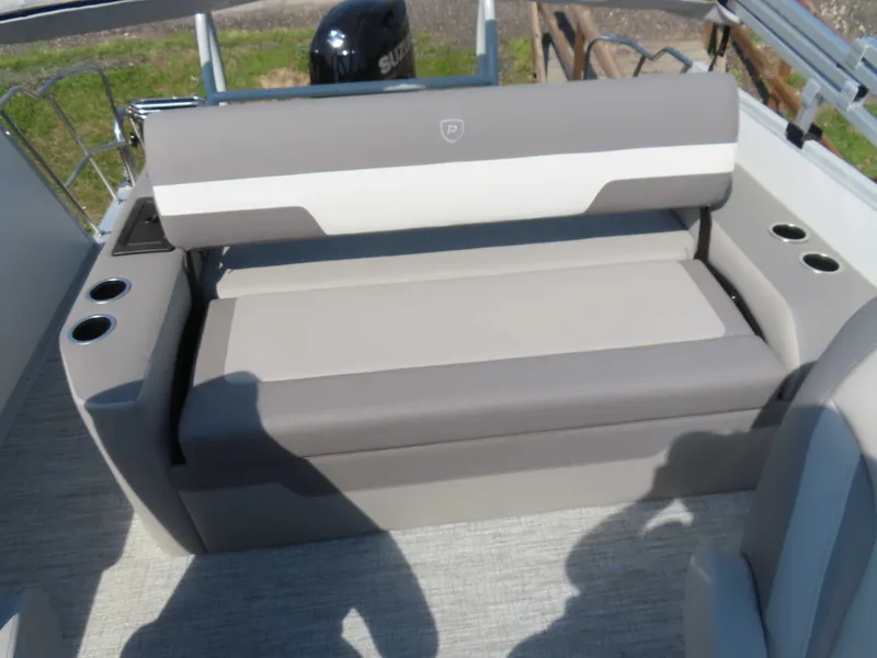 Slide: The Image of Seating area of Premier SUNSATION 210 RL 2026 with cup holders. - 20