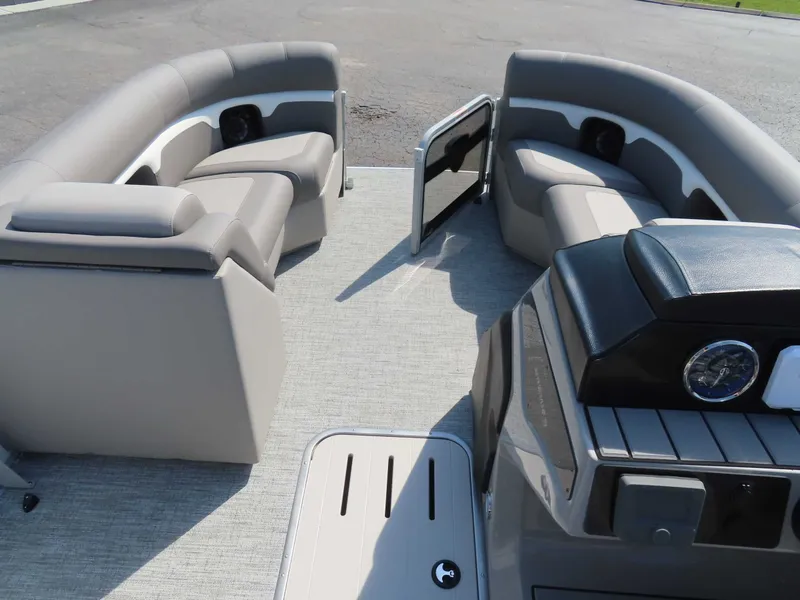 Slide: The Image of Interior of Premier SUNSATION 210 RL 2026 pontoon boat. - 24