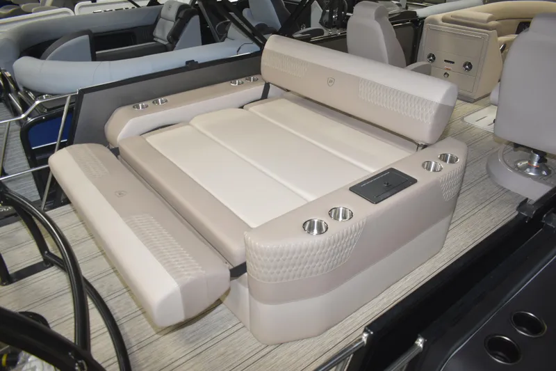 Slide: The Image of Luxurious seating area on 2026 Premier 230 Solaris RL - PTX CL boat. - 15