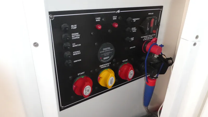 Slide: The Image of Control panel of 2019 Monterey 295 Sport Yacht. - 39