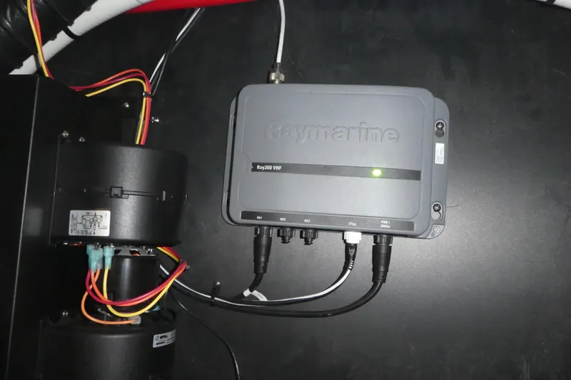 Slide: The Image of Raymarine device installed in 2019 Monterey 295 Sport Yacht. - 48