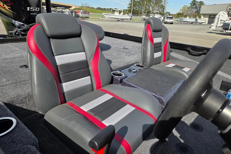 Slide: The Image of Interior of 2026 Ranger RT198P with modern seating. - 10