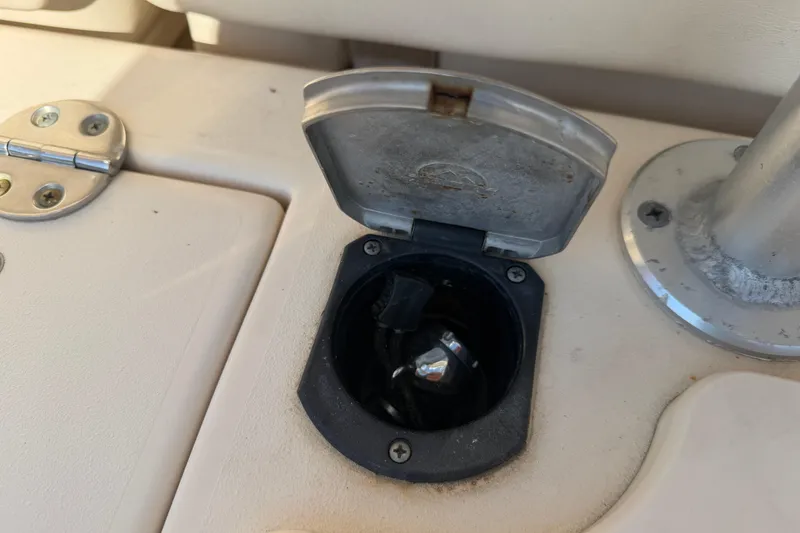 Slide: The Image of Open deck fitting on a 2010 Grady-White Canyon 336 boat. - 13