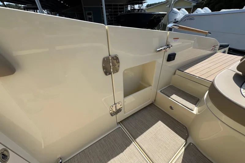 Slide: The Image of 2026 Chris-Craft Launch 35 GT boat interior, featuring sleek design and modern amenities. - 39