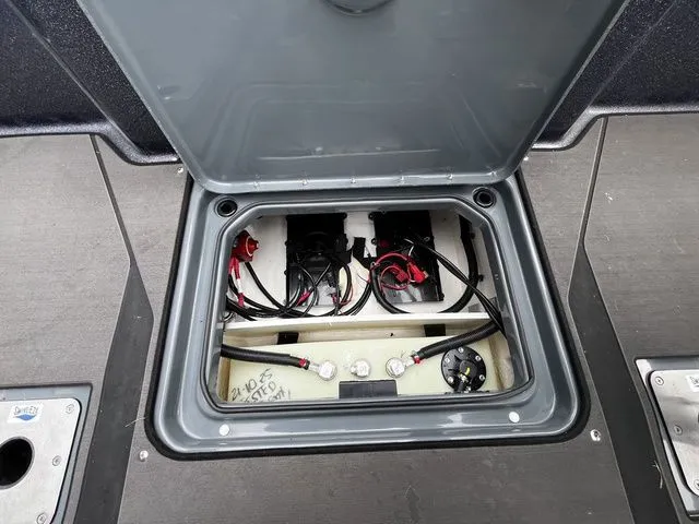 Slide: The Image of Battery compartment of Lund 202 PRO-V GL Sport 2026 boat. - 15