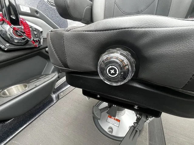 Slide: The Image of Interior of 2026 Lund 202 PRO-V GL Sport with seat adjustment. - 21