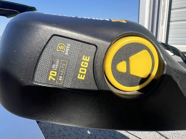 Slide: The Image of Close-up of a 2020 G3 Sportsman 1710 boat control element. - 10