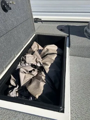 Slide: The Image of Storage compartment in G3 Sportsman 1710 boat, year 2020. - 9