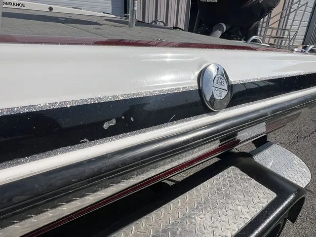 Slide: The Image of Close-up of a 2010 Phoenix 721 ProXP boat with gas cap. - 14