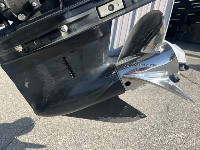 Slide: The Image of Close-up of a Mercury 26P propeller on a Phoenix 721 ProXP boat. - 20