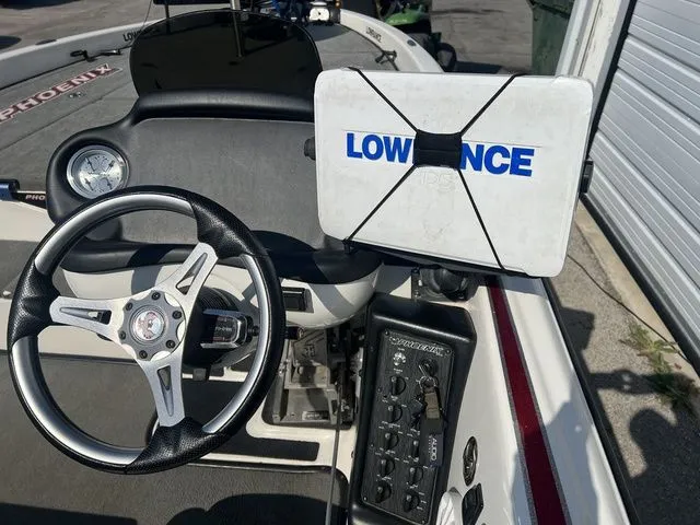 Slide: The Image of Interior of a Phoenix 721 ProXP boat with Lowrance GPS. - 24