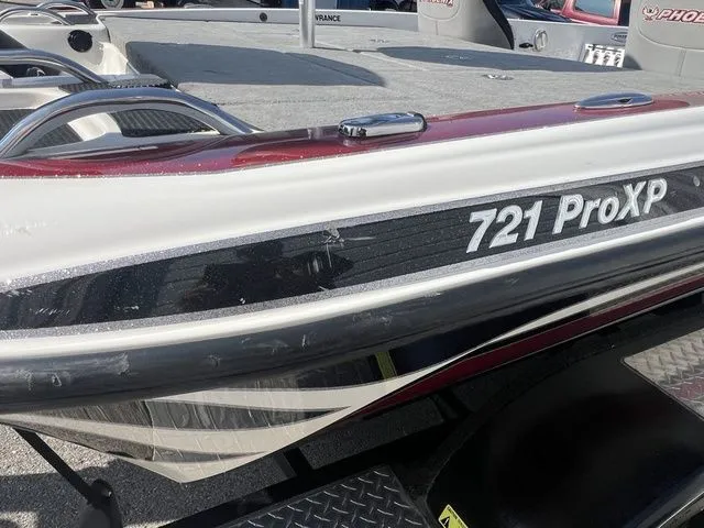 Slide: The Image of Close-up of Phoenix 721 ProXP boat, year 2010. - 5
